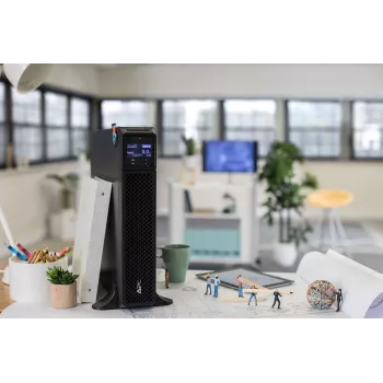 APC Smart-UPS On-Line, 3kVA, Tower, 208V/230V, 6x C13+2x C19 IEC lizdų, SmartSlot, prailginta veikimo trukmė, be montavimo bėgelių komplekto