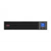 APC Easy UPS On-Line, 1000VA/800W, stovo montavimo 2U, 230V, 3x IEC C13 lizdai, išmanusis kortelės lizdas, LCD, be montavimo bėgelių rinkinio