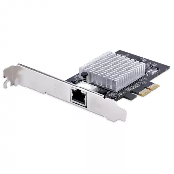 StarTech.com 1 prievado 10 Gbps PCIe tinklo adapterio kortelė, tinklo kortelė kompiuteriui / serveriui, šešių greičių PCIe eterneto kortelė su „Jumbo Frame“ palaikymu, NIC / LAN sąsajos kortelė, 10GBASE-T ir NBASE-T