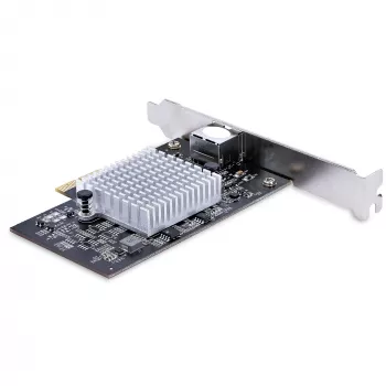 StarTech.com 1 prievado 10 Gbps PCIe tinklo adapterio kortelė, tinklo kortelė kompiuteriui / serveriui, šešių greičių PCIe eterneto kortelė su „Jumbo Frame“ palaikymu, NIC / LAN sąsajos kortelė, 10GBASE-T ir NBASE-T