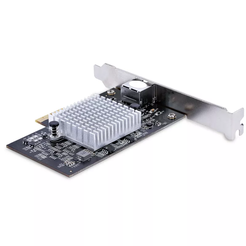StarTech.com 1 prievado 10 Gbps PCIe tinklo adapterio kortelė, tinklo kortelė kompiuteriui / serveriui, šešių greičių PCIe eterneto kortelė su „Jumbo Frame“ palaikymu, NIC / LAN sąsajos kortelė, 10GBASE-T ir NBASE-T