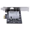 StarTech.com 1 prievado 10 Gbps PCIe tinklo adapterio kortelė, tinklo kortelė kompiuteriui / serveriui, šešių greičių PCIe eterneto kortelė su „Jumbo Frame“ palaikymu, NIC / LAN sąsajos kortelė, 10GBASE-T ir NBASE-T