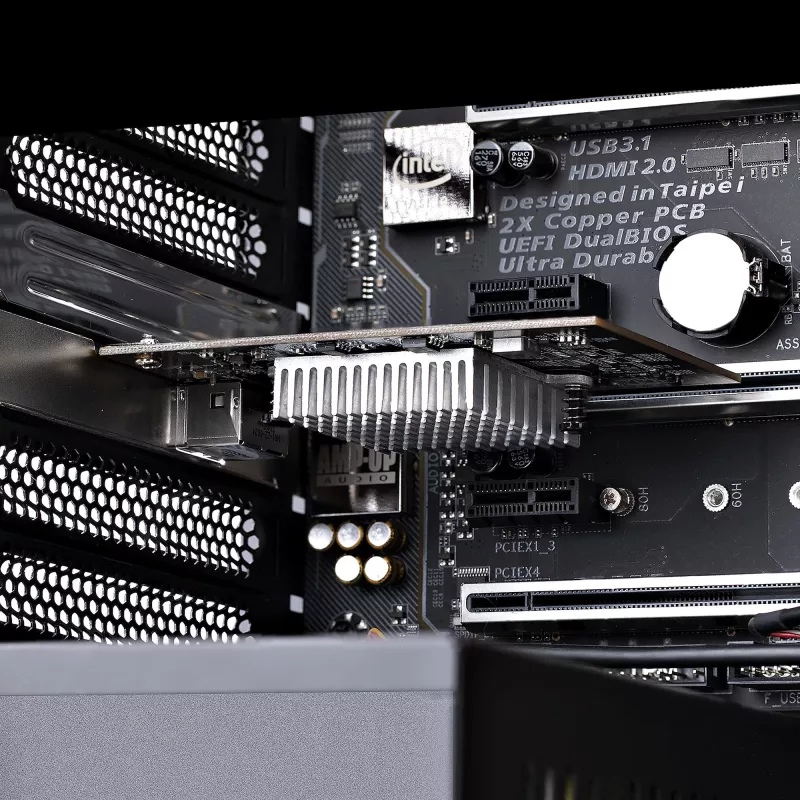 StarTech.com 1 prievado 10 Gbps PCIe tinklo adapterio kortelė, tinklo kortelė kompiuteriui / serveriui, šešių greičių PCIe eterneto kortelė su „Jumbo Frame“ palaikymu, NIC / LAN sąsajos kortelė, 10GBASE-T ir NBASE-T