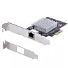 StarTech.com 1 prievado 10 Gbps PCIe tinklo adapterio kortelė, tinklo kortelė kompiuteriui / serveriui, šešių greičių PCIe eterneto kortelė su „Jumbo Frame“ palaikymu, NIC / LAN sąsajos kortelė, 10GBASE-T ir NBASE-T
