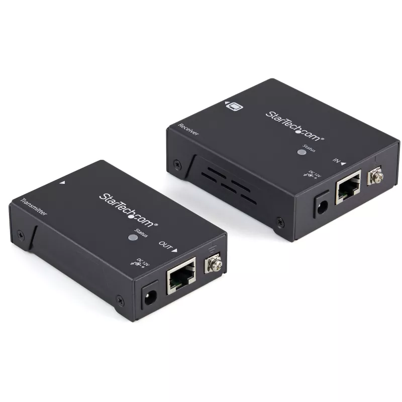StarTech.com HDMI per CAT5e HDBaseT ilgintuvas - 4K - TAA, 4096 x 2160 pikselių, AV siųstuvas ir imtuvas, 100 m, juoda