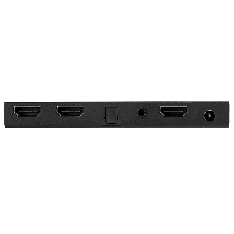 StarTech.com 2 prievadų HDMI skirstytuvas (1x2) - 4K 60Hz UHD HDMI 2.0 garso ir vaizdo skirstytuvas su keitikliu ir garso ištraukikliu (3,5 mm/SPDIF) - dvigubas HDMI skirstytuvas (1 įėjimas, 2 išėjimai) - EDID kopijavimas - TV/projektorius