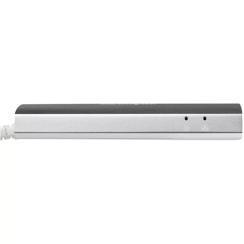 StarTech.com 3 prievadų nešiojamas USB 3.0 šakotuvas su Gigabit Ethernet – įmontuotas kabelis~3 prievadų nešiojamas USB 3.0 šakotuvas su Gigabit Ethernet – 5 Gbps – įmontuotas kabelis