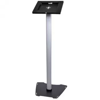 StarTech.com Secure Tablet Floor Stand - Anti-Theft, juoda, sidabrinė, planšetinis kompiuteris, daugialypės terpės stovas, aliuminis, plastikas, plienas, 1,5 kg, 24,6 cm (9,7 colio)