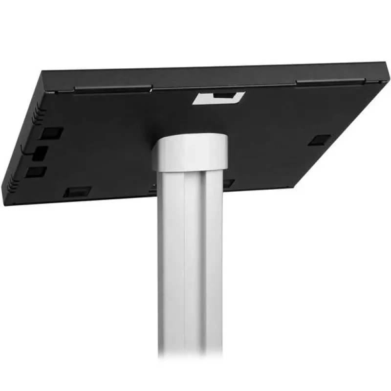 StarTech.com Secure Tablet Floor Stand - Anti-Theft, juoda, sidabrinė, planšetinis kompiuteris, daugialypės terpės stovas, aliuminis, plastikas, plienas, 1,5 kg, 24,6 cm (9,7 colio)