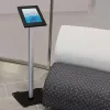 StarTech.com Secure Tablet Floor Stand - Anti-Theft, juoda, sidabrinė, planšetinis kompiuteris, daugialypės terpės stovas, aliuminis, plastikas, plienas, 1,5 kg, 24,6 cm (9,7 colio)