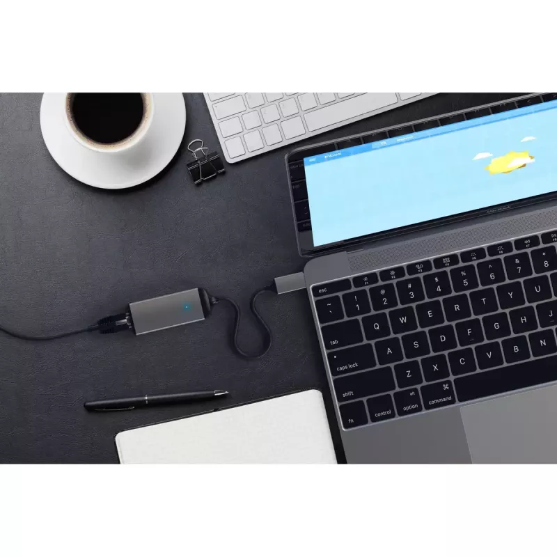 Sąsajos adapteris Satechi ST-TCENM — pilkas, 23,1 × 62,9 × 13,9 mm, 1 vnt., suderinamas su Windows/Chrome OS/macOS
