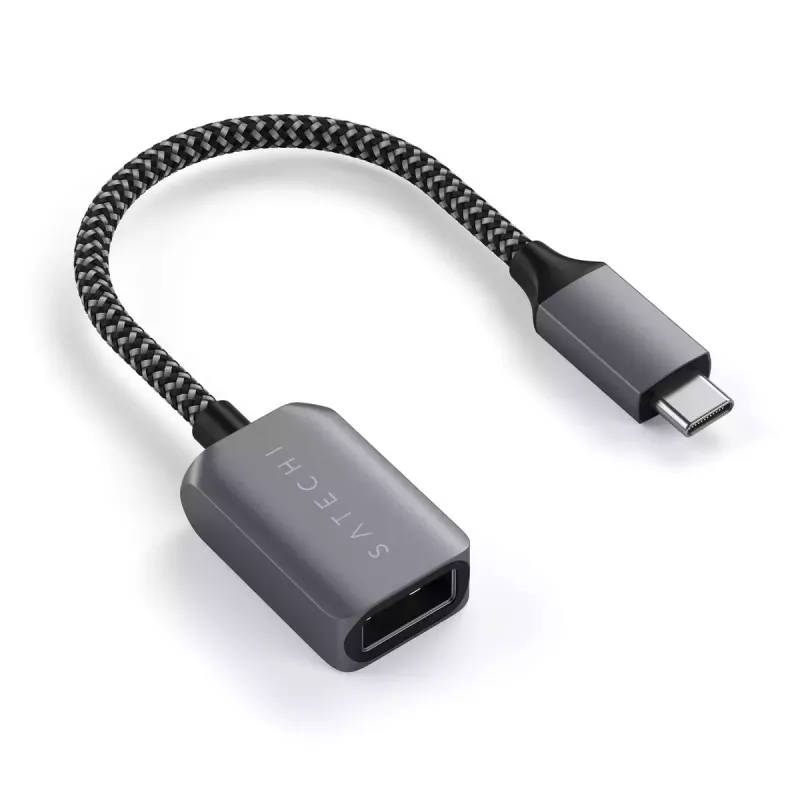 USB laidas Satechi ST-UCATCM USB C į USB A, USB 3.2 Gen 1 (5 Gbps), Pilka