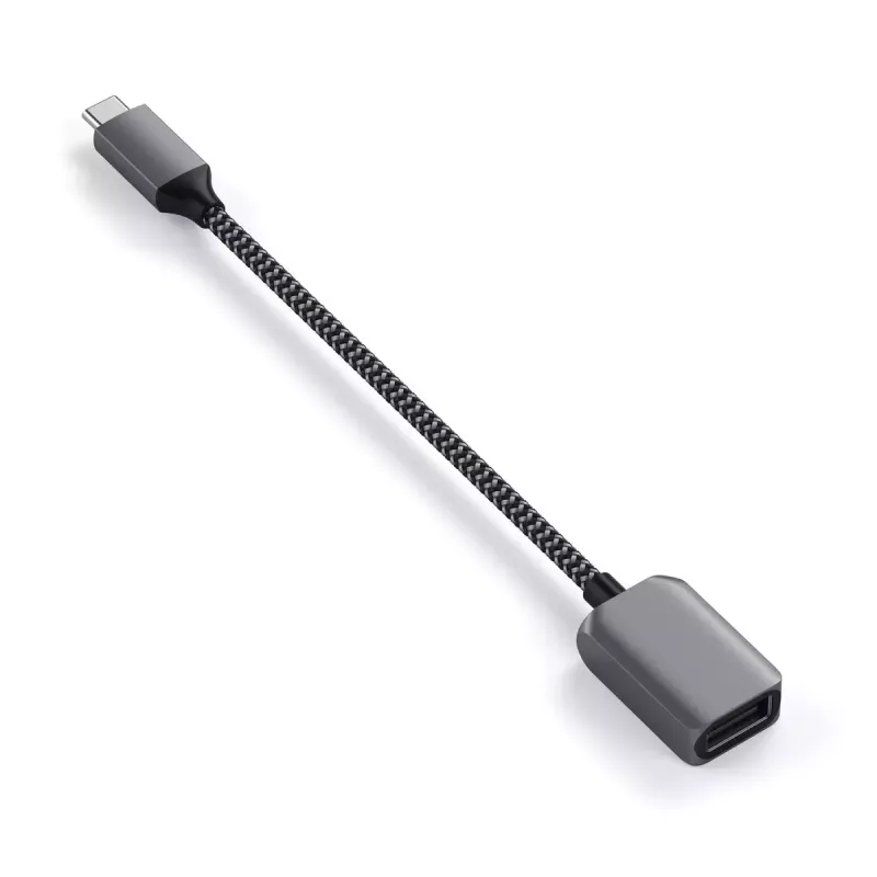 USB laidas Satechi ST-UCATCM USB C į USB A, USB 3.2 Gen 1 (5 Gbps), Pilka