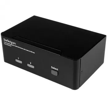 StarTech.com 2 prievadų DisplayPort dviejų monitorių KVM jungiklis – 4K 60Hz