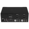 StarTech.com 2 prievadų DisplayPort dviejų monitorių KVM jungiklis – 4K 60Hz
