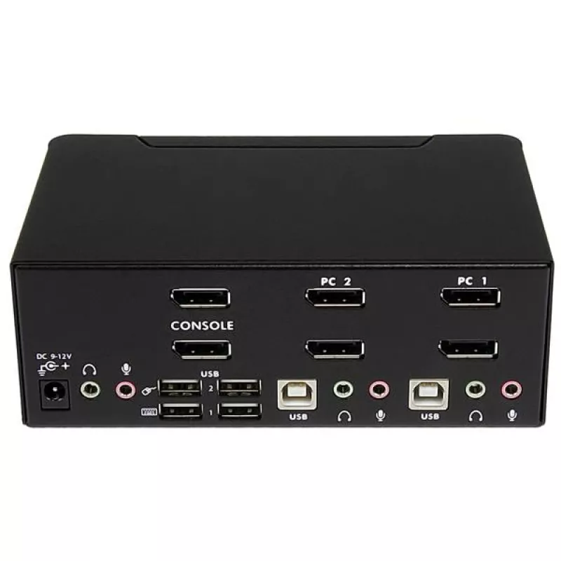 StarTech.com 2 prievadų DisplayPort dviejų monitorių KVM jungiklis – 4K 60Hz