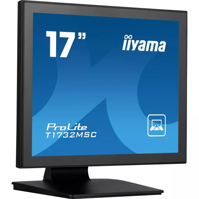 iiyama ProLite T1732MSC-B1SAG kompiuterio monitorius 43,2 cm (17 colių) 1280 x 1024 pikselių Full HD LED jutiklinis ekranas stalinis juodas