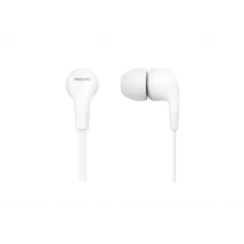 Philips TAE1105WT/00 ausinės / laisvų rankų įranga Laidinės Į ausis įdedamos Muzikai Balta