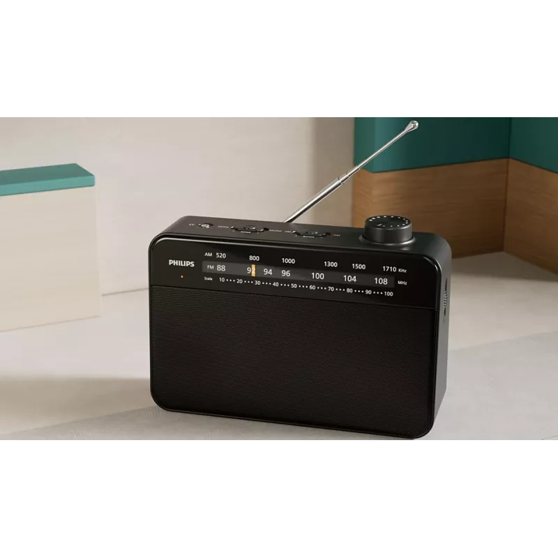 Nešiojamasis radijo imtuvas Philips TAR2509/10 Analoginis AM FM Juodas