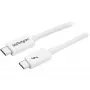 StarTech.com Thunderbolt 3 laidas - 20 Gbps - 1 m - baltas - suderinamas su Thunderbolt, USB ir DisplayPort