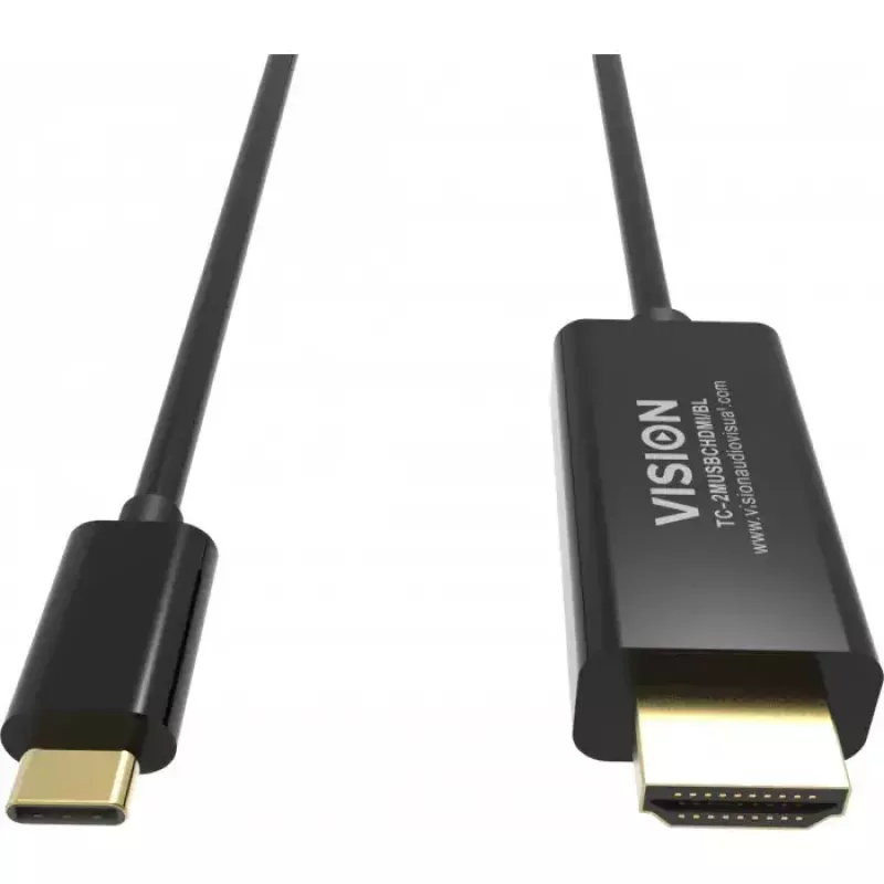 DisplayPort kabelis Vision TC 2MUSBCDP8K/BL 2 m USB Type-C juodas