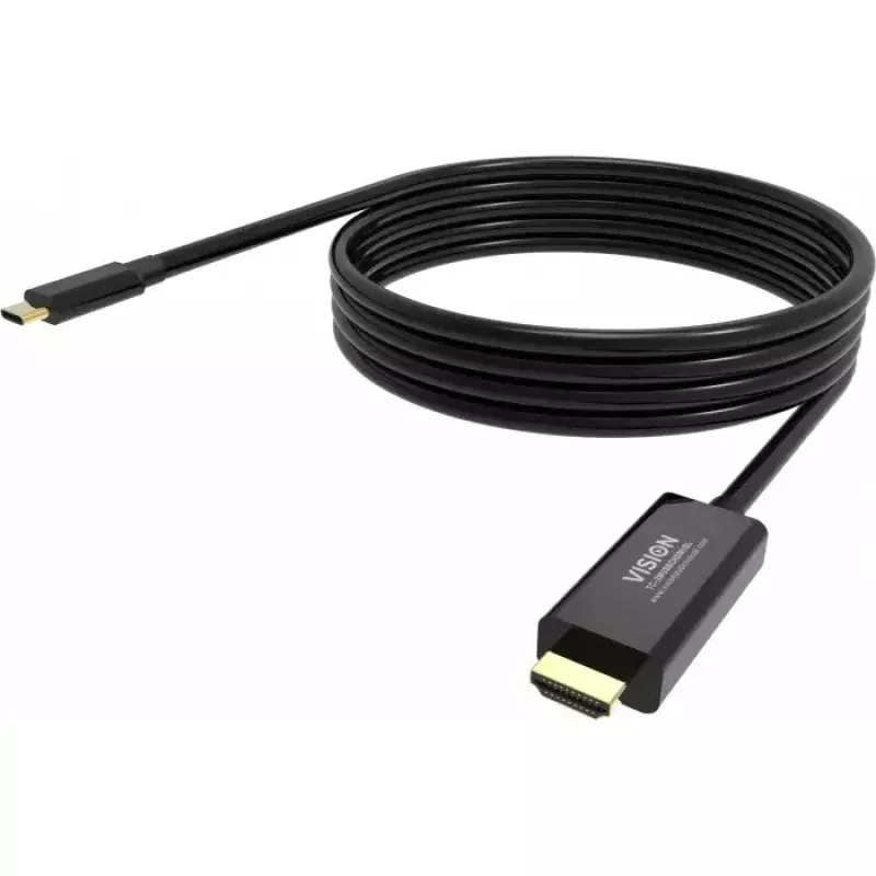 DisplayPort kabelis Vision TC 2MUSBCDP8K/BL 2 m USB Type-C juodas