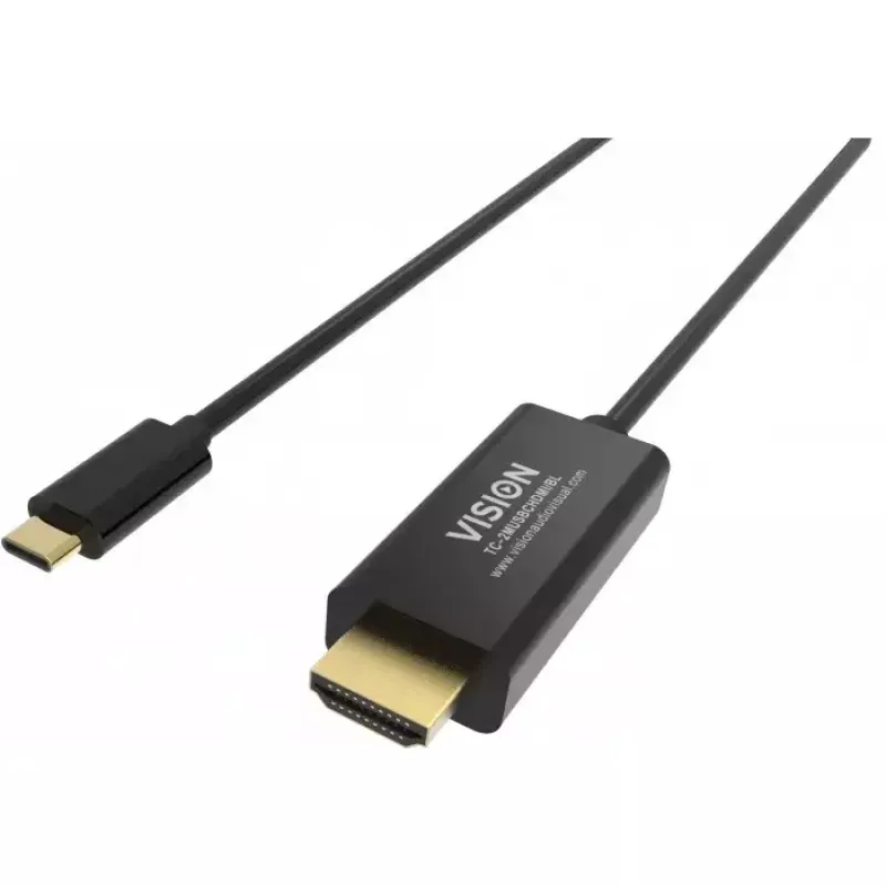 DisplayPort kabelis Vision TC 2MUSBCDP8K/BL 2 m USB Type-C juodas