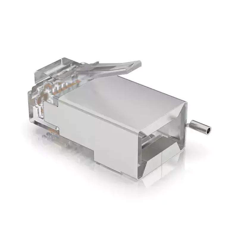 Jungtis RJ45, vyriška, Ubiquiti UISP-Connector-SHD, sidabrinė, 100 vnt.