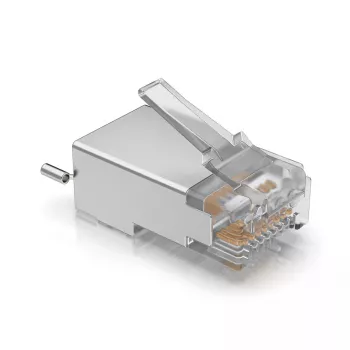 Jungtis RJ45, vyriška, Ubiquiti UISP-Connector-SHD, sidabrinė, 100 vnt.