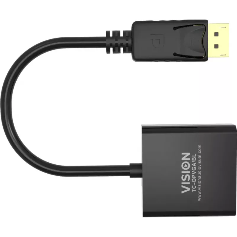 Vaizdo kabelio adapteris DisplayPort į VGA Vision TC-DPVGA/BL