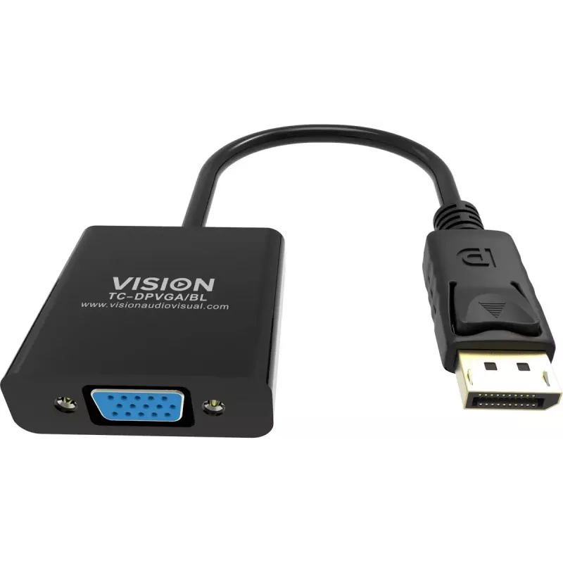 Vaizdo kabelio adapteris DisplayPort į VGA Vision TC-DPVGA/BL