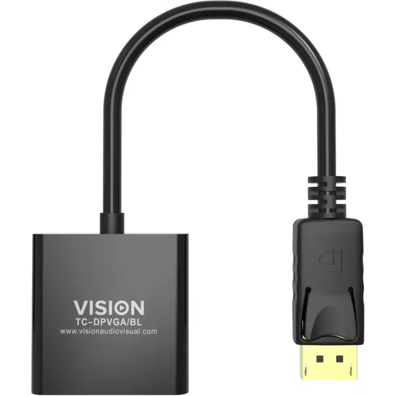 Vaizdo kabelio adapteris DisplayPort į VGA Vision TC-DPVGA/BL