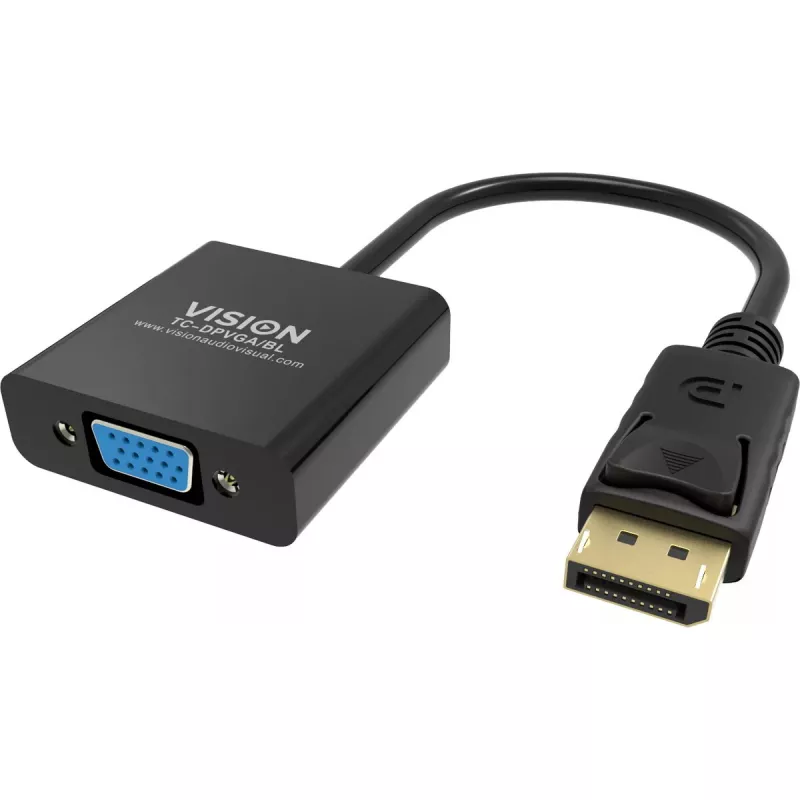 Vaizdo kabelio adapteris DisplayPort į VGA Vision TC-DPVGA/BL