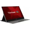Viewsonic TD1655 kompiuterio monitorius 39,6 cm (15,6 col.) 1920 x 1080 pikselių Full HD LED jutiklinis ekranas, kelių naudotojų, juodas, sidabrinis