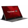 Viewsonic TD1655 kompiuterio monitorius 39,6 cm (15,6 col.) 1920 x 1080 pikselių Full HD LED jutiklinis ekranas, kelių naudotojų, juodas, sidabrinis