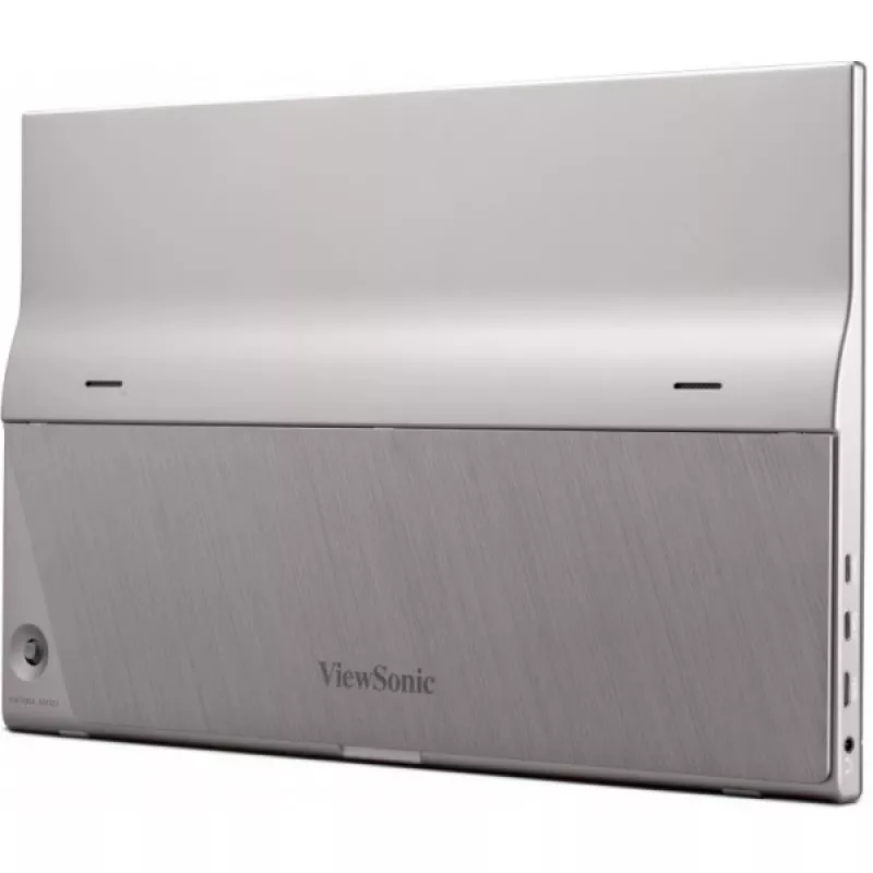 Viewsonic TD1655 kompiuterio monitorius 39,6 cm (15,6 col.) 1920 x 1080 pikselių Full HD LED jutiklinis ekranas, kelių naudotojų, juodas, sidabrinis
