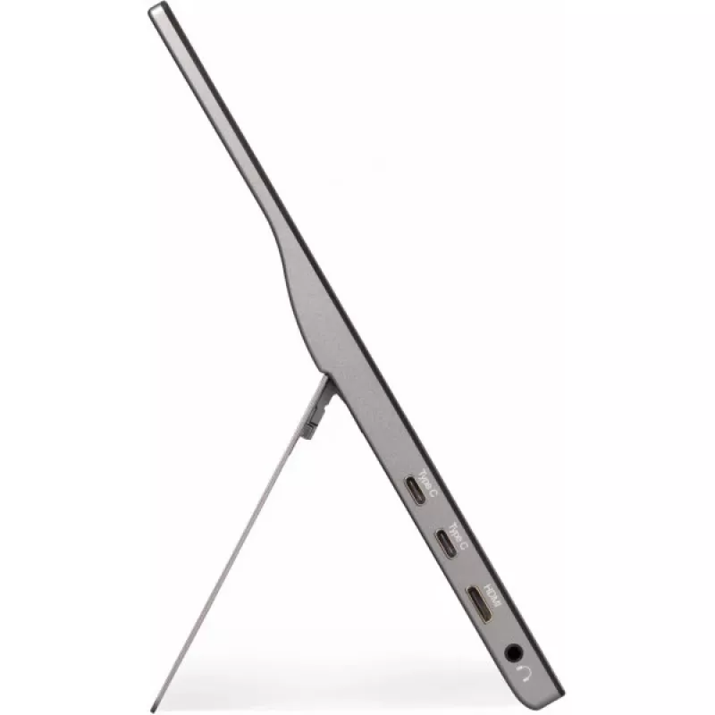 Viewsonic TD1655 kompiuterio monitorius 39,6 cm (15,6 col.) 1920 x 1080 pikselių Full HD LED jutiklinis ekranas, kelių naudotojų, juodas, sidabrinis
