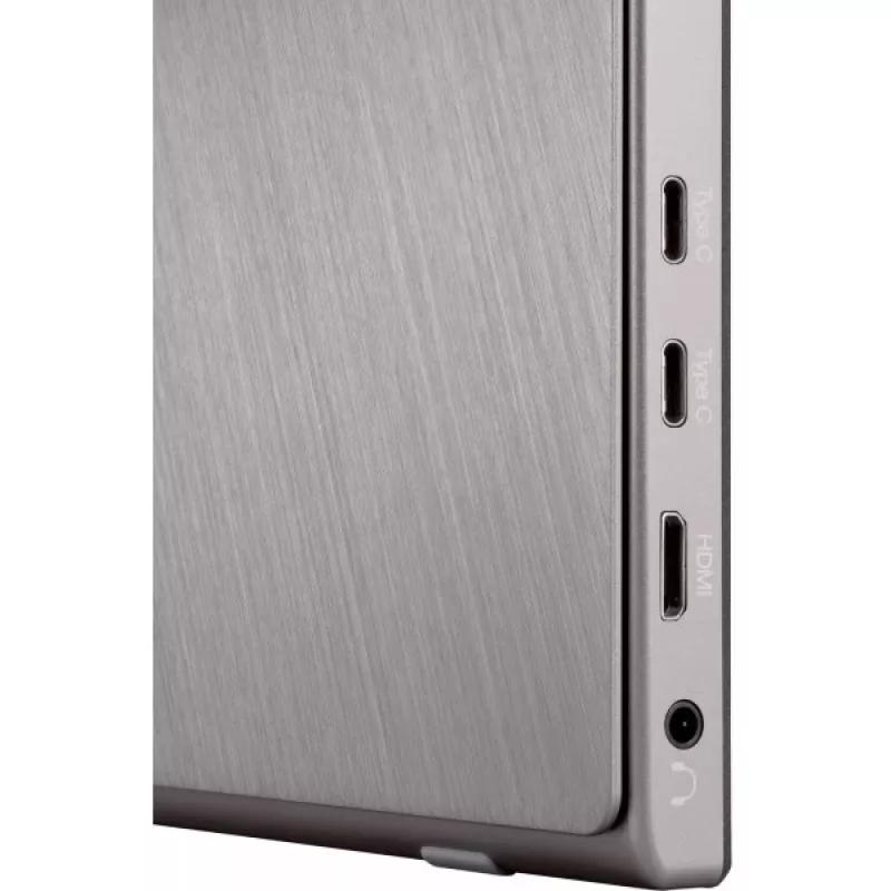 Viewsonic TD1655 kompiuterio monitorius 39,6 cm (15,6 col.) 1920 x 1080 pikselių Full HD LED jutiklinis ekranas, kelių naudotojų, juodas, sidabrinis