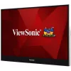 Viewsonic TD1655 kompiuterio monitorius 39,6 cm (15,6 col.) 1920 x 1080 pikselių Full HD LED jutiklinis ekranas, kelių naudotojų, juodas, sidabrinis