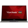 Viewsonic TD1655 kompiuterio monitorius 39,6 cm (15,6 col.) 1920 x 1080 pikselių Full HD LED jutiklinis ekranas, kelių naudotojų, juodas, sidabrinis