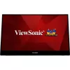 Viewsonic TD1655 kompiuterio monitorius 39,6 cm (15,6 col.) 1920 x 1080 pikselių Full HD LED jutiklinis ekranas, kelių naudotojų, juodas, sidabrinis