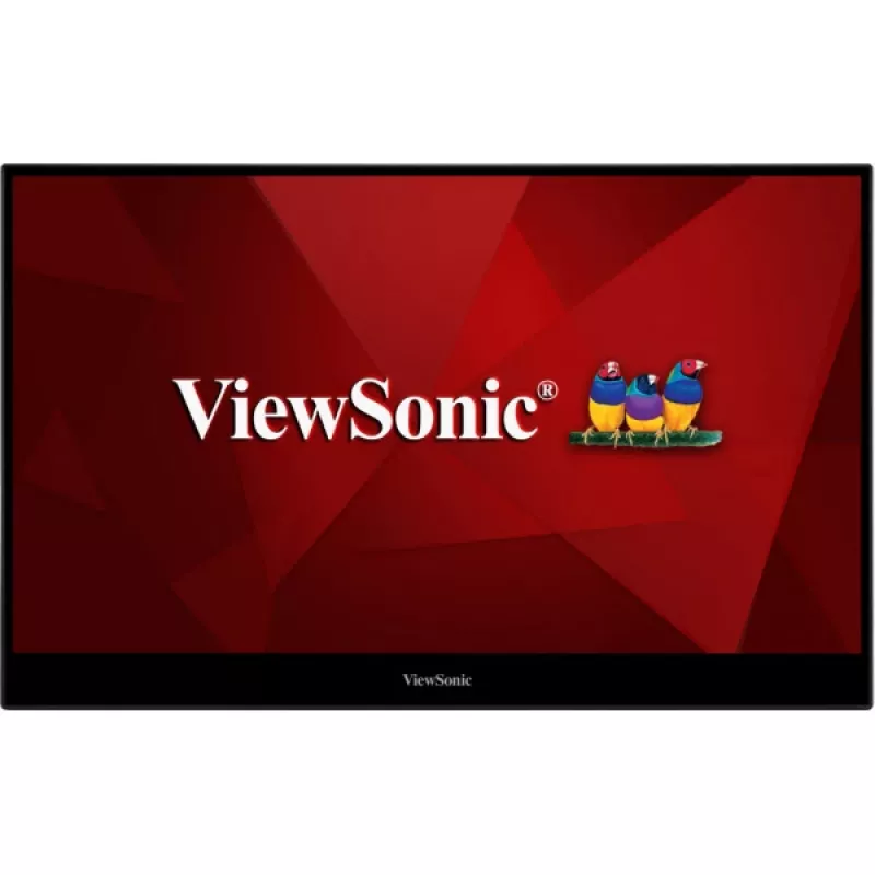 Viewsonic TD1655 kompiuterio monitorius 39,6 cm (15,6 col.) 1920 x 1080 pikselių Full HD LED jutiklinis ekranas, kelių naudotojų, juodas, sidabrinis