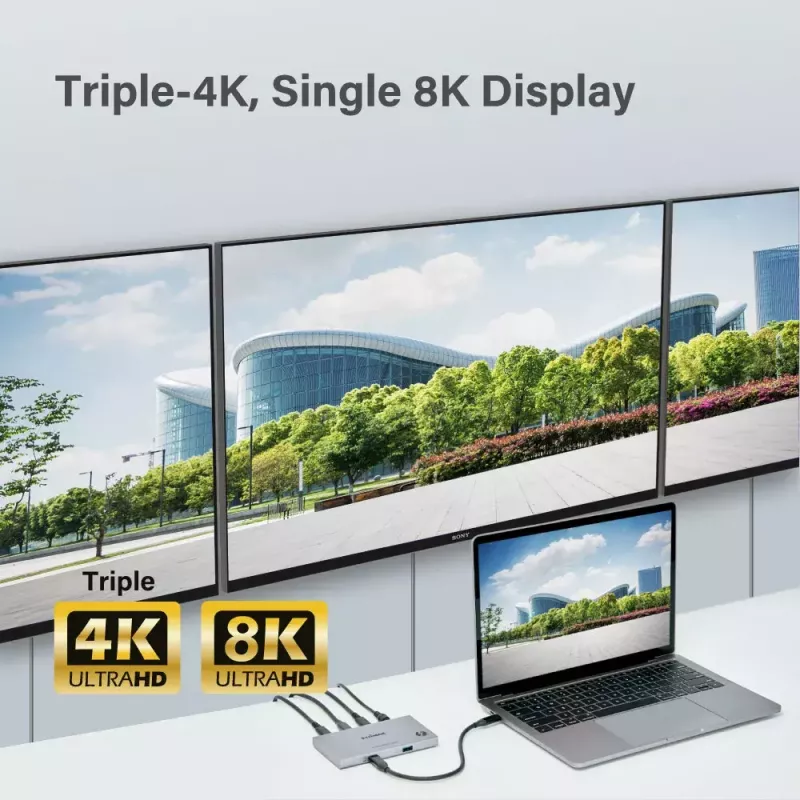 Edimax TD-405BP nešiojamojo kompiuterio dokas / prievadų replikatorius laidinis Thunderbolt 4 60W