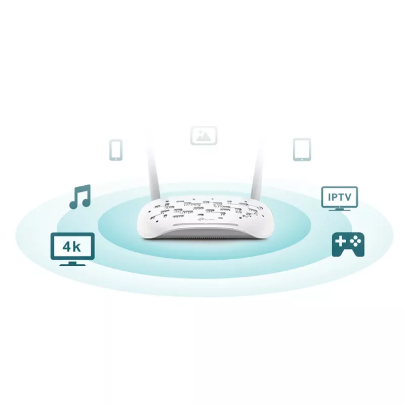 Stalinis maršrutizatorius TP-Link TD-W9960 Vienos juostos 2.4 GHz Wi-Fi 4