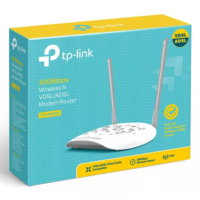 Stalinis maršrutizatorius TP-Link TD-W9960 Vienos juostos 2.4 GHz Wi-Fi 4