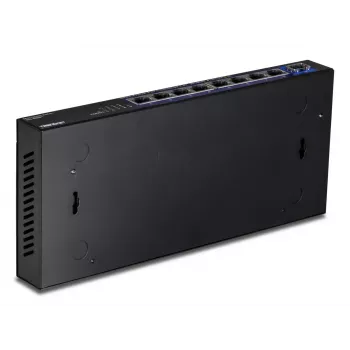 Nevaldomas tinklo komutatorius TRENDnet TEG-S5091 — 8× 2.5G RJ-45 prievadai, 60 Gbit/s, 12V, tvirtinamas ant sienos