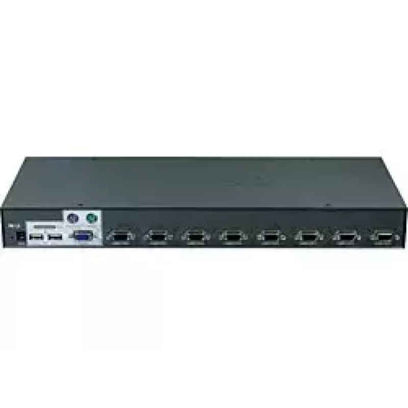 KVM jungiklis Trendnet TK-803R 8 prievadų USB/PS/2 montuojamas į stovą, VGA, 2048x1536