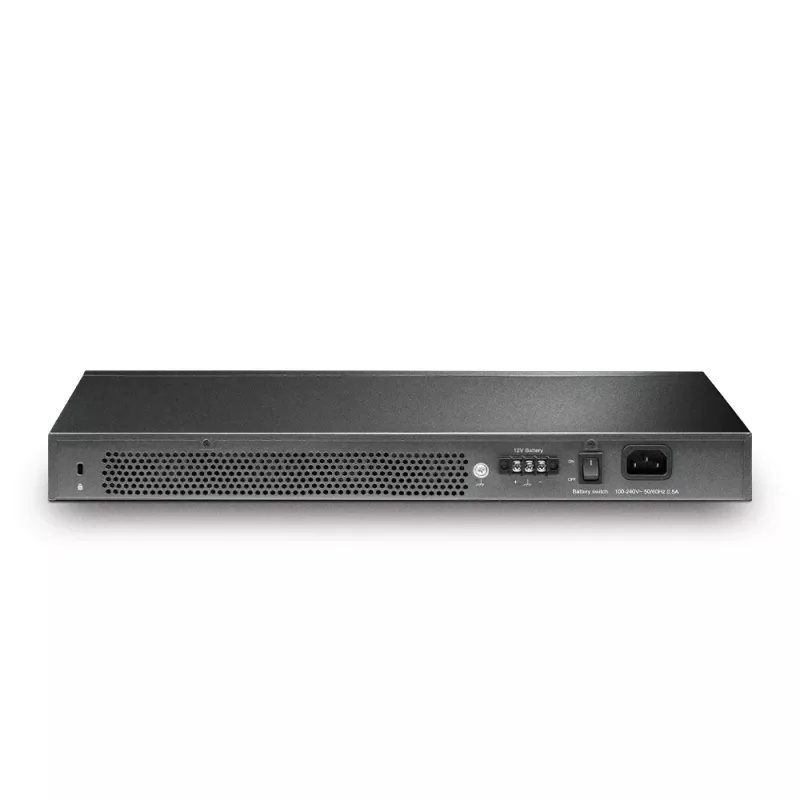 TP-Link JetStream TL-SG3428X-UPS tinklo jungiklis Valdomas L2+/L3 Gigabit Ethernet (10/100/1000) 1U Juoda