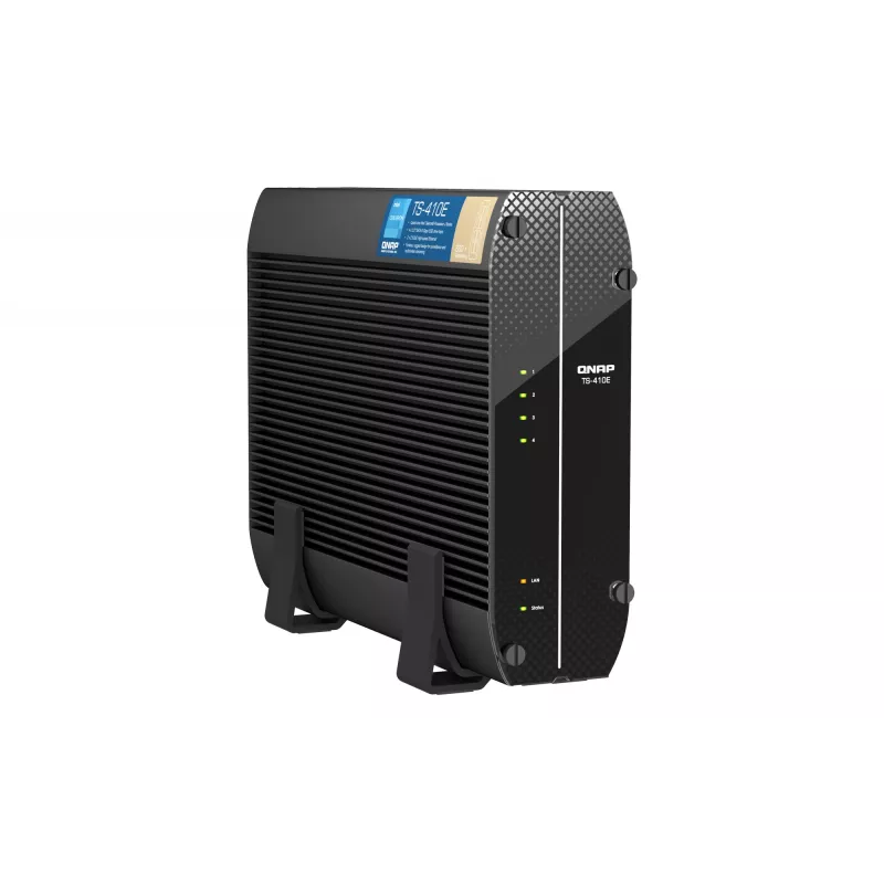 QNAP TS-410E NAS bokštas Intel® Celeron® J6412 8 GB 0 TB QNAP QTS Juoda