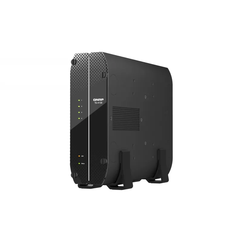 QNAP TS-410E NAS bokštas Intel® Celeron® J6412 8 GB 0 TB QNAP QTS Juoda